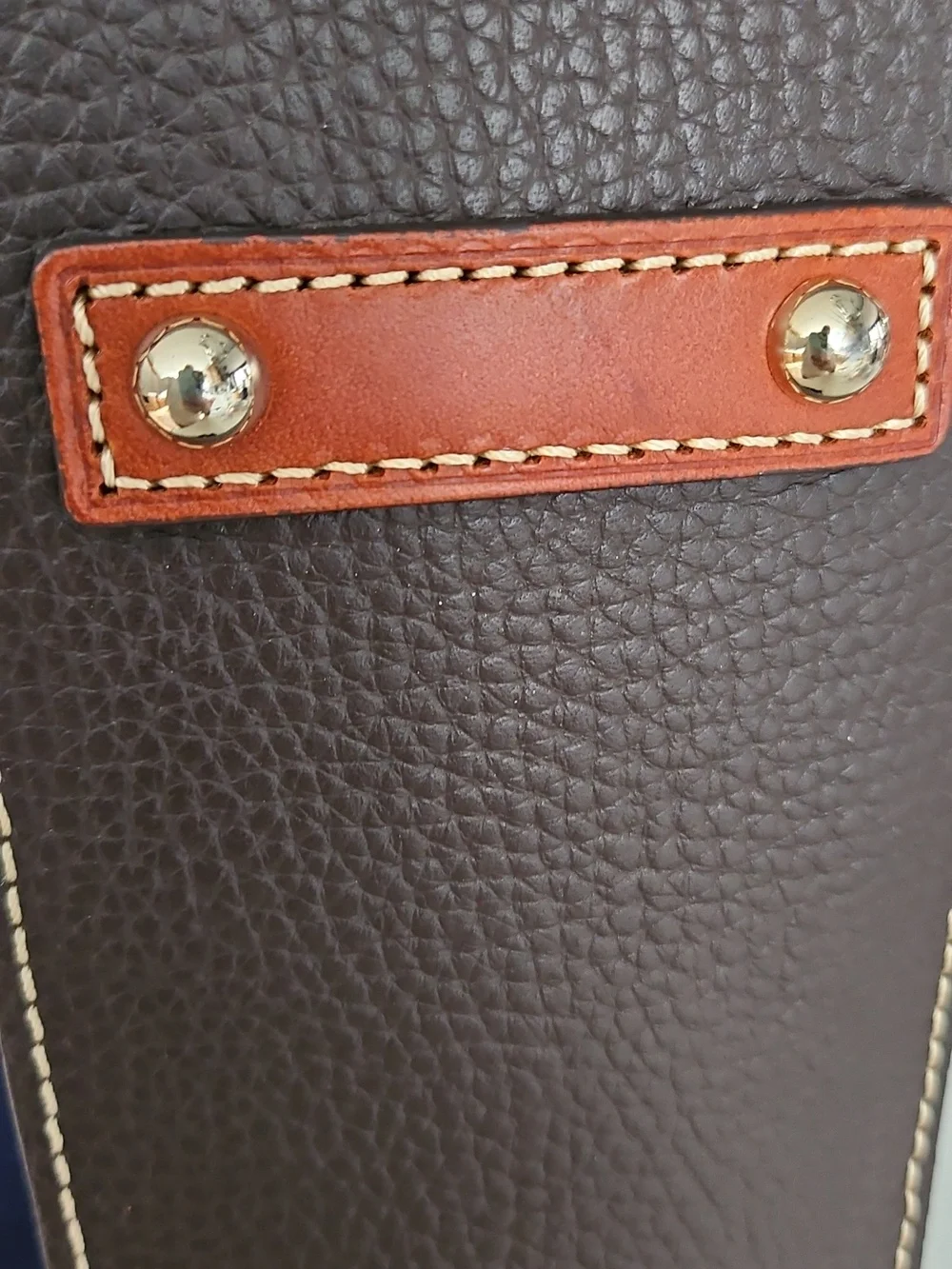 Dooney & Bourke Chocolate Pebble Leather Small Lexington Bag - Picture 11 of 11